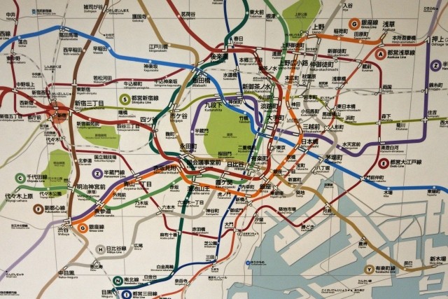 東京メトロ路線図のイメージ